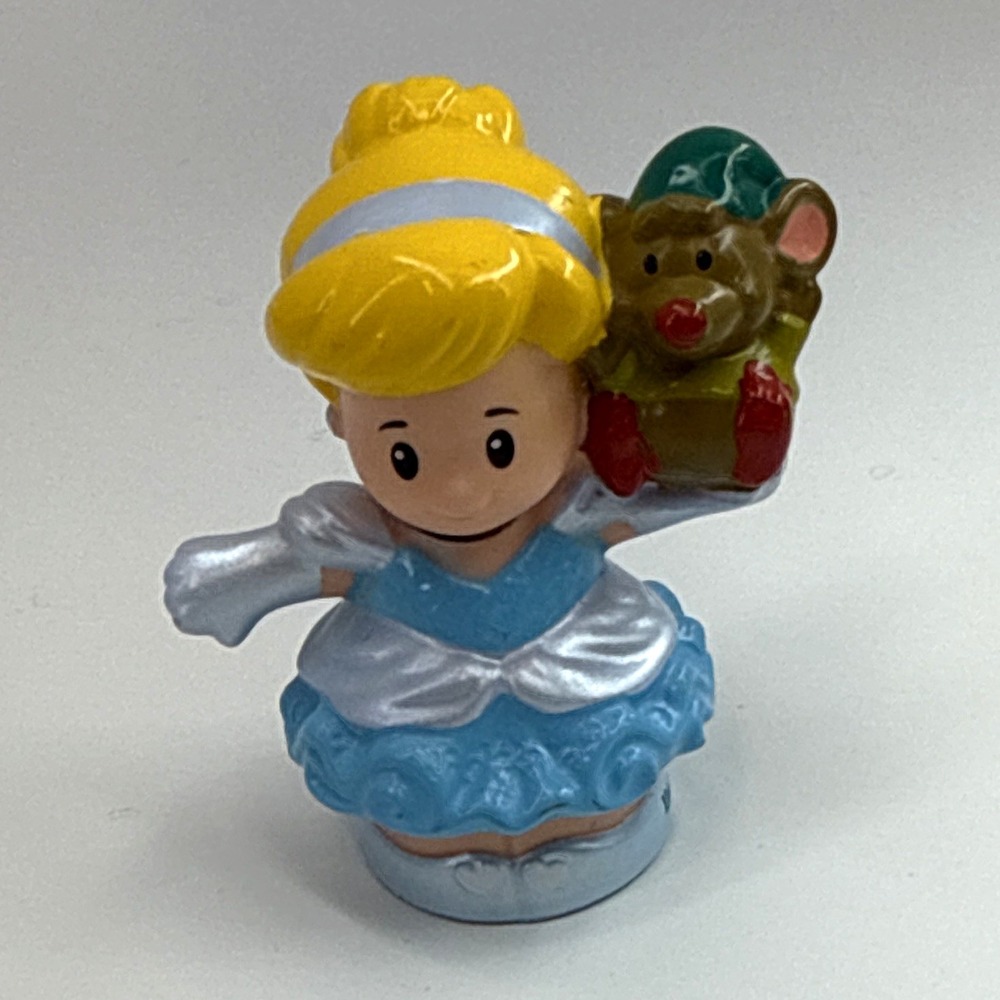 Little People Disney princess Cinderella with Gus Mouse Mattel Rare 2015 J9866
